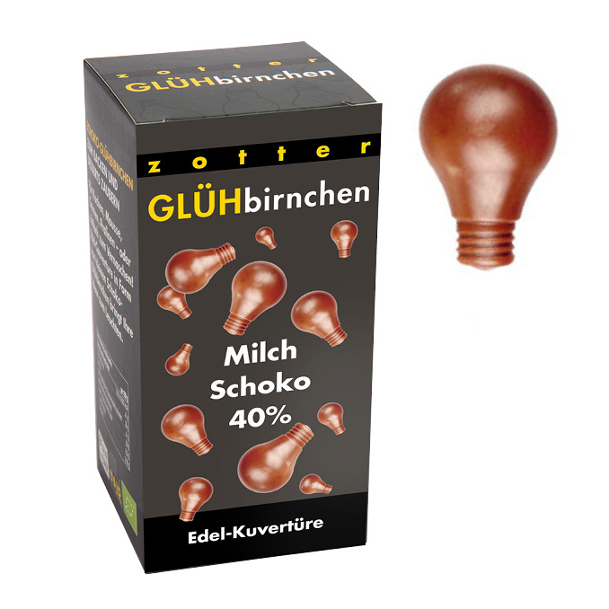 Glühbirnchen – Milchschoko 40%