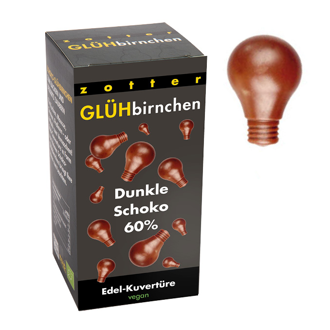 Glühbirnchen – Dunkle Schoko 60%